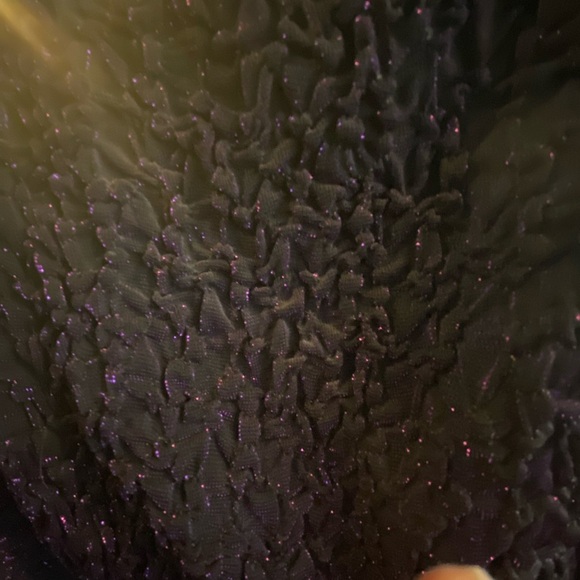 BETSEY AND ADAM METALLIC PURPLE GOWN SIZE 10 - Picture 4 of 10